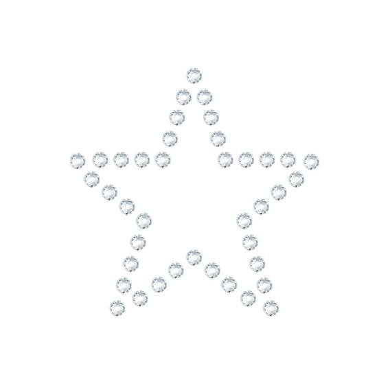 水晶烫贴 简约星形