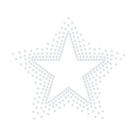 水晶烫贴 镭射星形