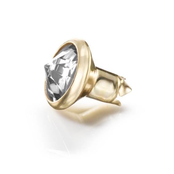 尖底石美饰玛尖头铆钉，金杯