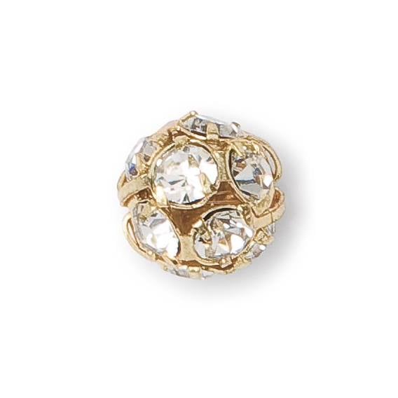 Ball Rondelle with Chatons MAXIMA, Raw cup Ball Rondelle with Chatons MAXIMA, Raw cup