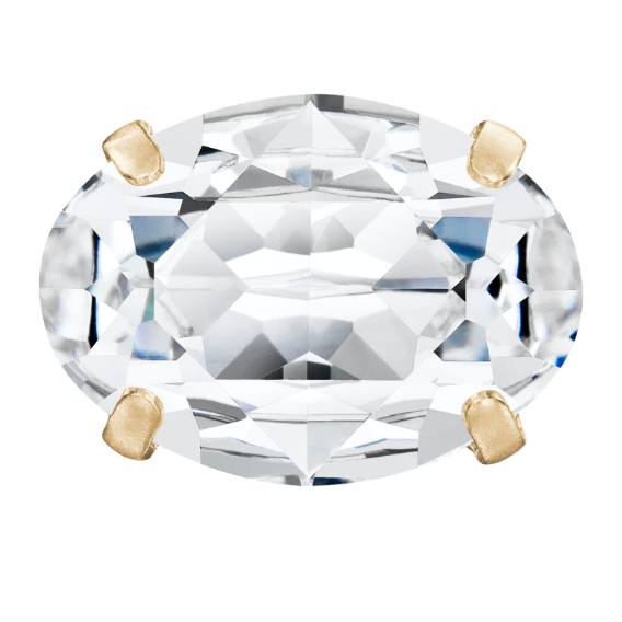 Oval MAXIMA in Jewelry Cup, Raw Oval MAXIMA in Jewelry Cup, Raw