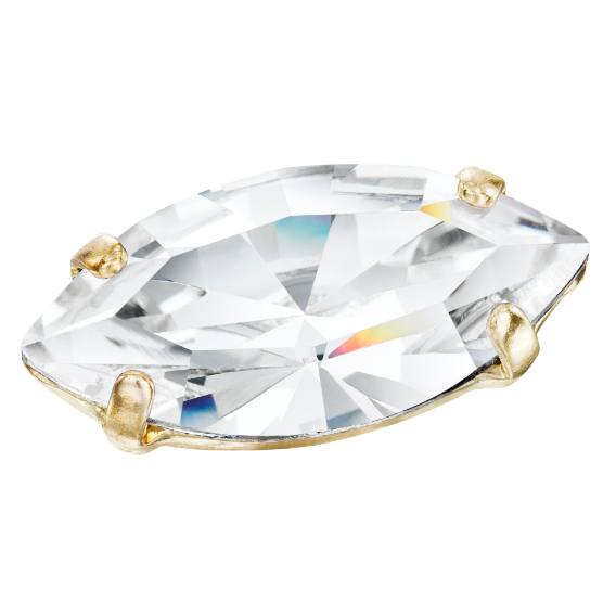 马眼形美饰玛珠宝爪杯，未经电镀