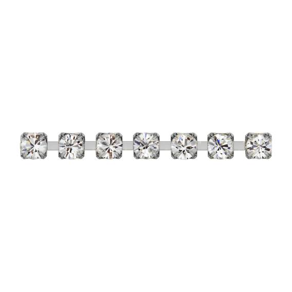 Cupchain with Chatons MXM ss8,5 - Rhodium cup Cupchain with Chatons MXM ss8,5 - Rhodium cup