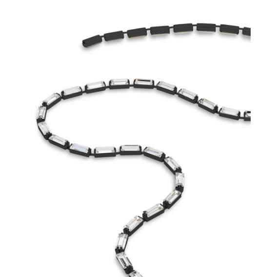 长方形美饰玛爪链 7x3mm 镀黑