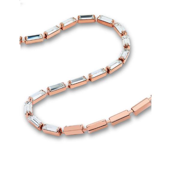 长方形美饰玛爪链 7x3mm 镀玫瑰金