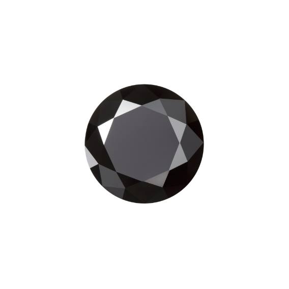 天然黑色尖晶石 圆形切割