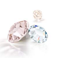 50 Strass PRECIOSA Fond Plat SS12 (3,1mm) - Light Rose AB - Neuf Sans Boîte