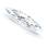 Slim Navette MXM 11x3 crystal DF