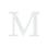 水晶烫贴 字母 M