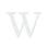 水晶烫贴 字母 W