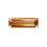 CZ brown baguette step 2x1 mm