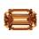 CZ brown octagon step 4x2 mm