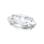 马眼形美饰玛珠宝爪杯 15x7 白色/镀银